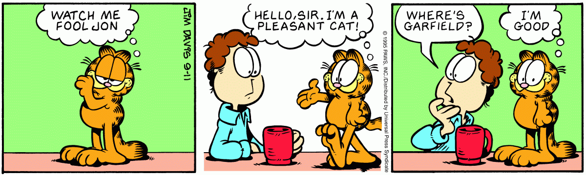 Garfield, September 11, 1995