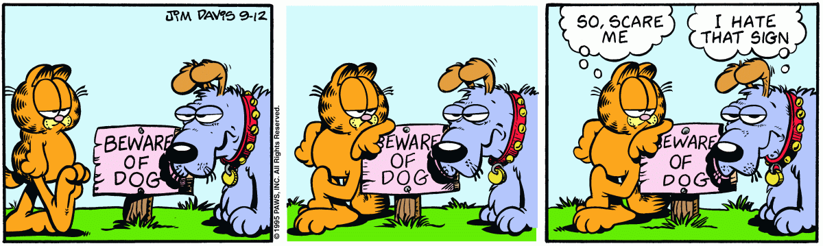 Garfield, September 12, 1995