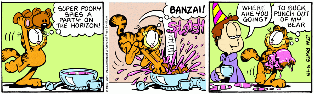 Garfield, September 18, 1995