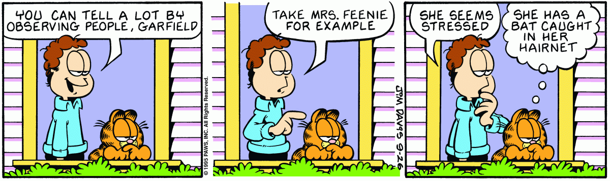 Garfield, September 26, 1995