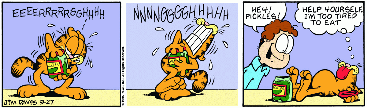 Garfield, September 27, 1995