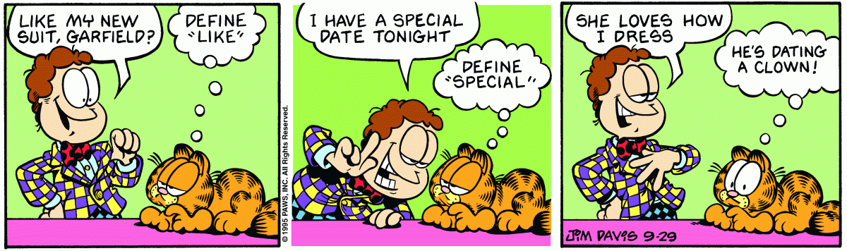 Garfield, September 29, 1995