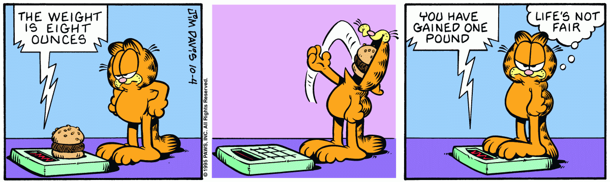Garfield, October 4, 1995