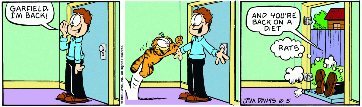 Garfield, October 5, 1995