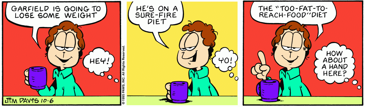 Garfield, October 6, 1995