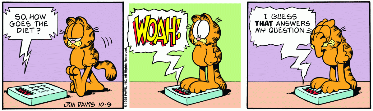 Garfield, October 9, 1995
