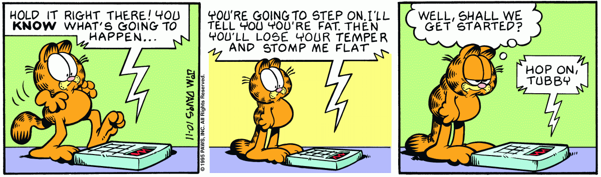 Garfield, October 11, 1995