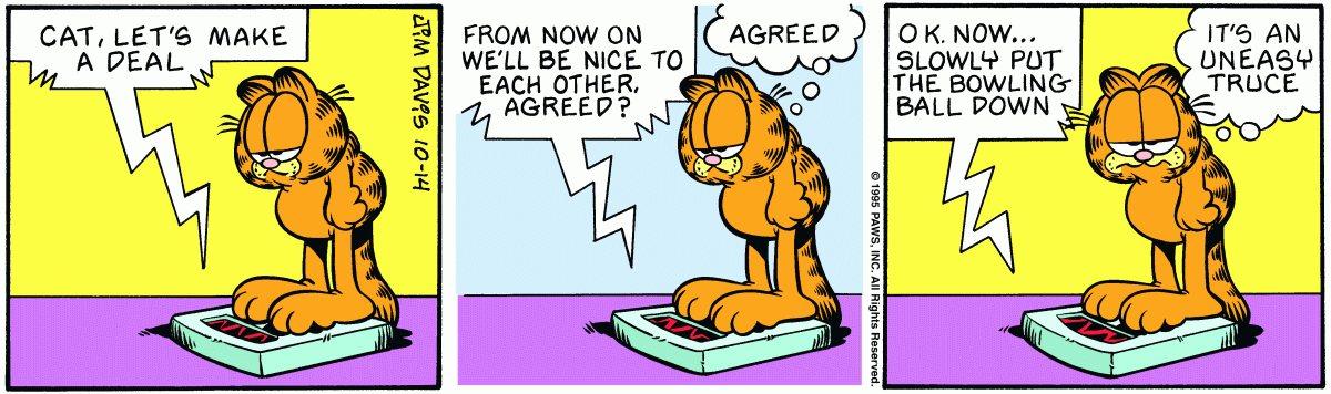 Garfield, October 14, 1995