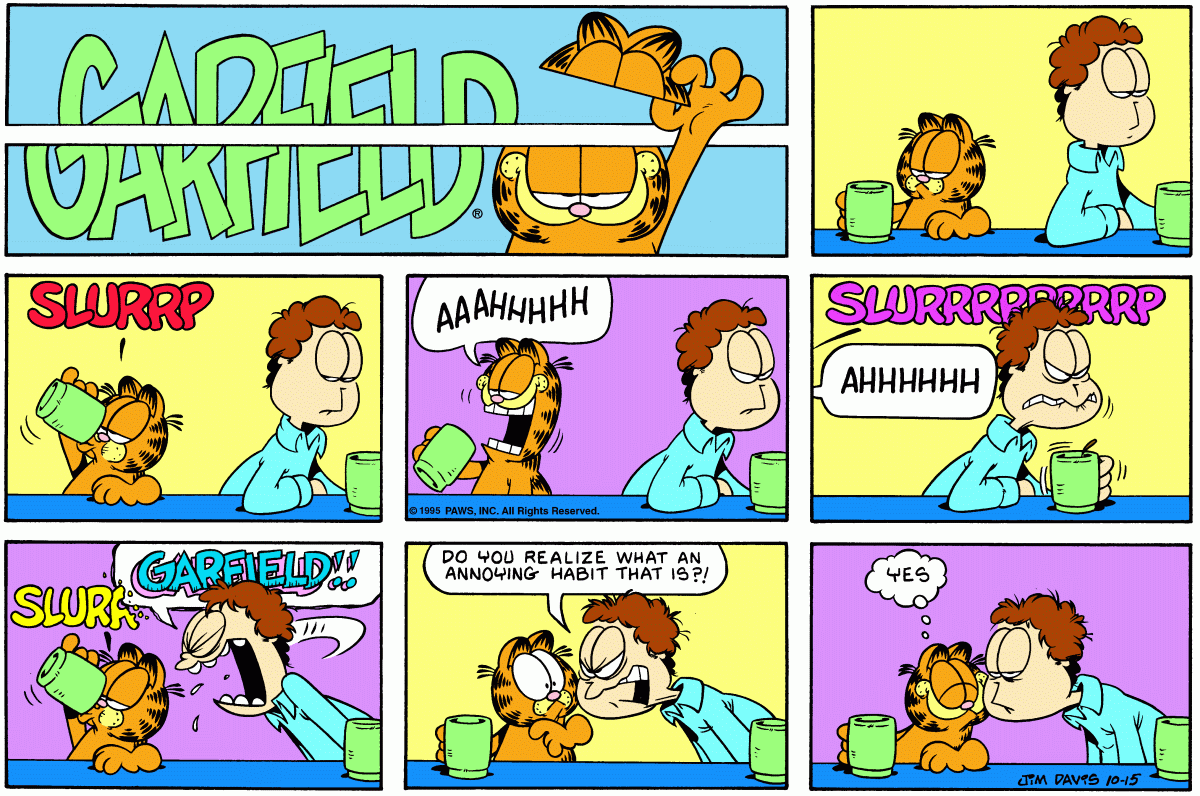 Garfield, October 15, 1995