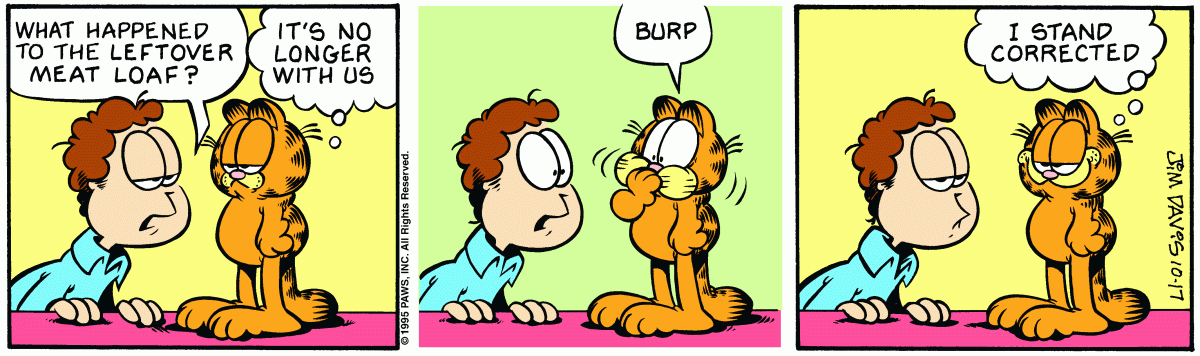 Garfield, October 17, 1995