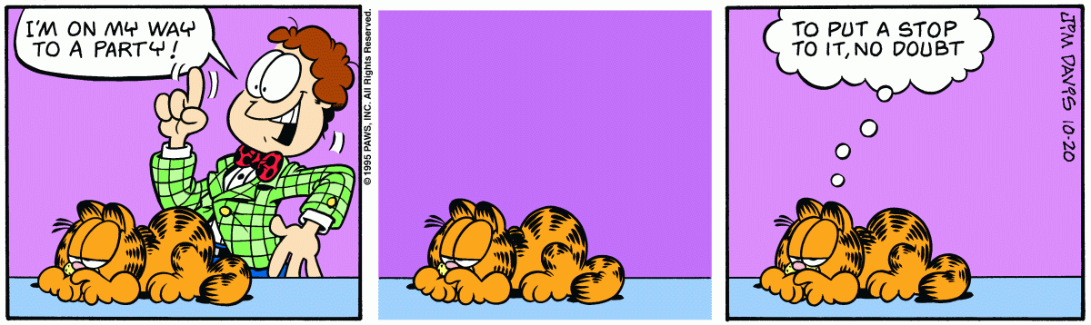 Garfield, October 20, 1995
