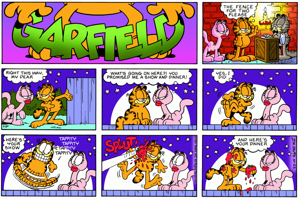 Garfield, October 22, 1995