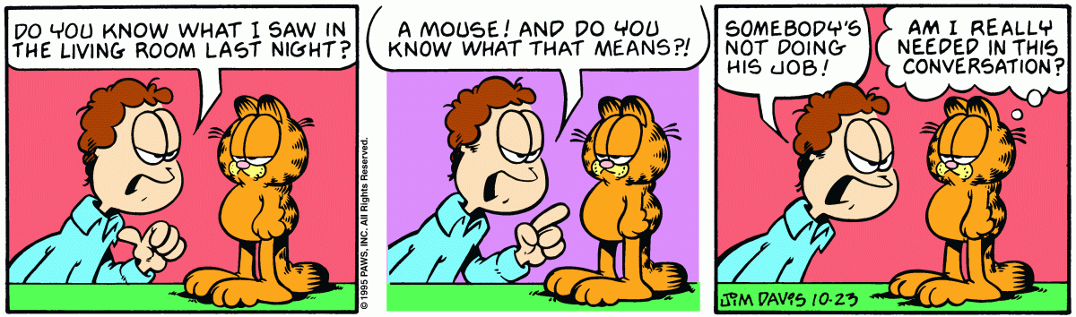 Garfield, October 23, 1995