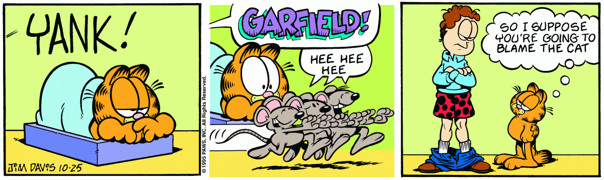 Garfield, October 25, 1995