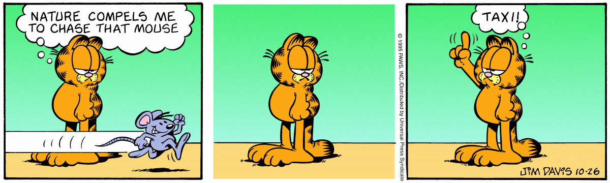 Garfield, October 26, 1995