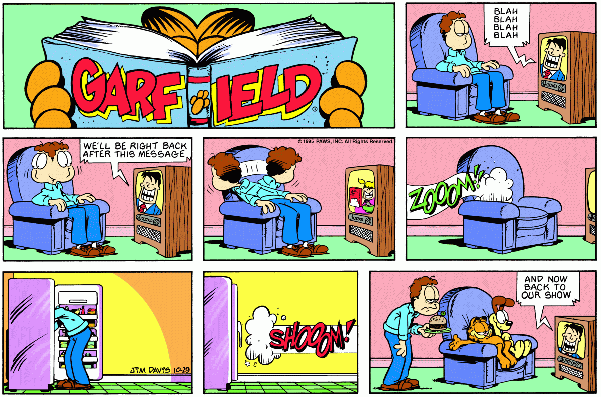 Garfield, October 29, 1995