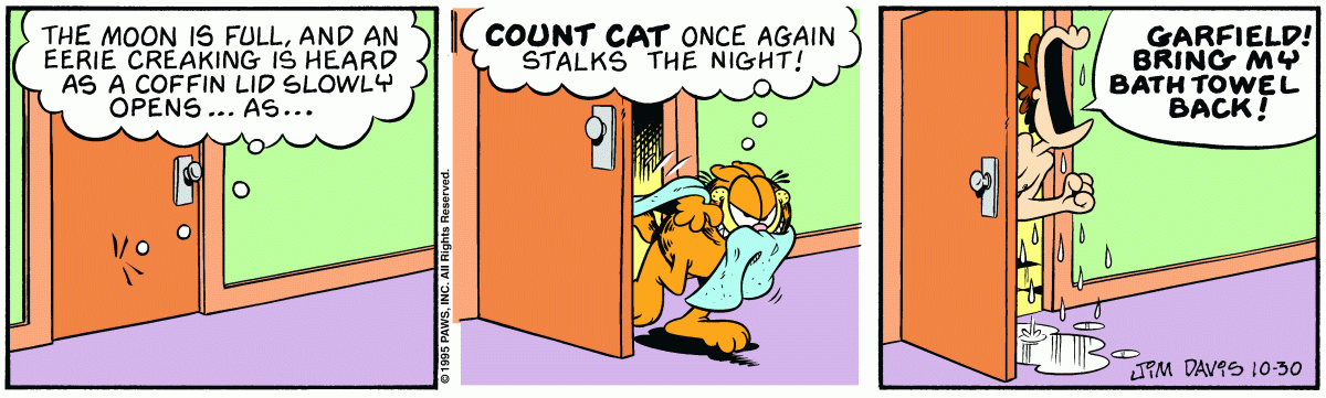 Garfield, October 30, 1995
