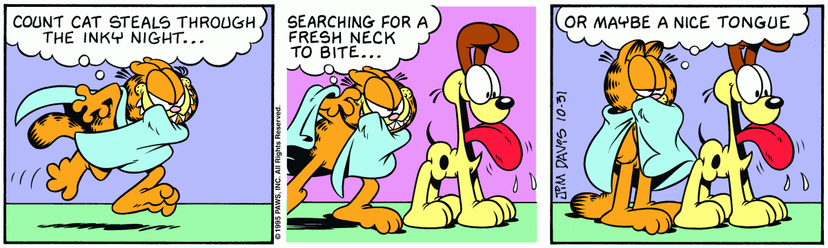 Garfield, October 31, 1995