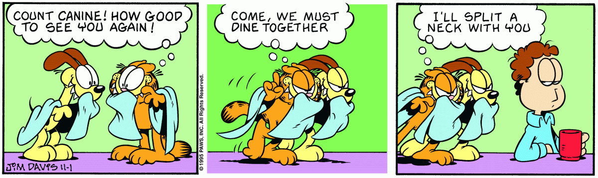 Garfield, November 1, 1995