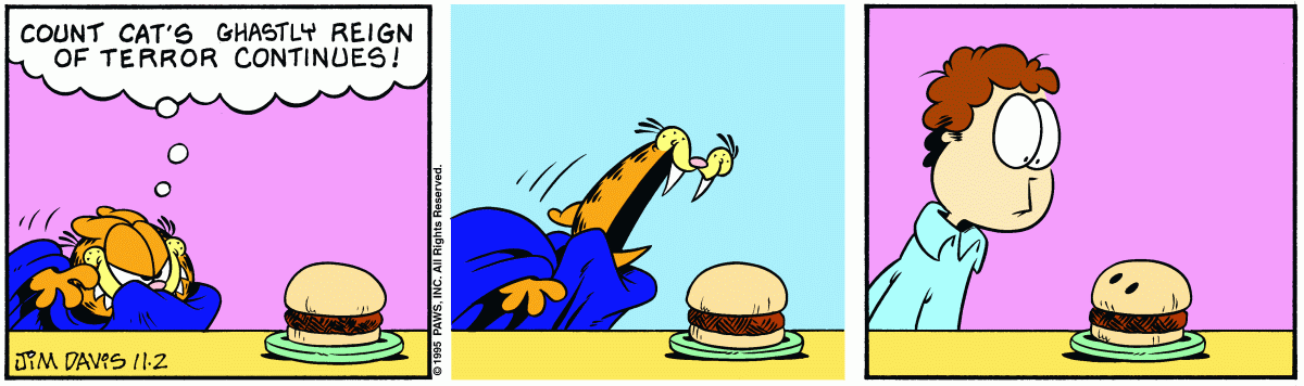 Garfield, November 2, 1995