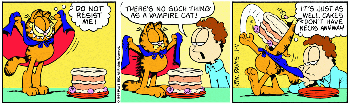 Garfield, November 4, 1995