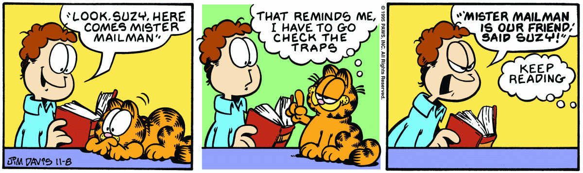 Garfield, November 8, 1995