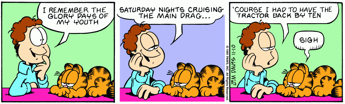 Garfield, November 10, 1995