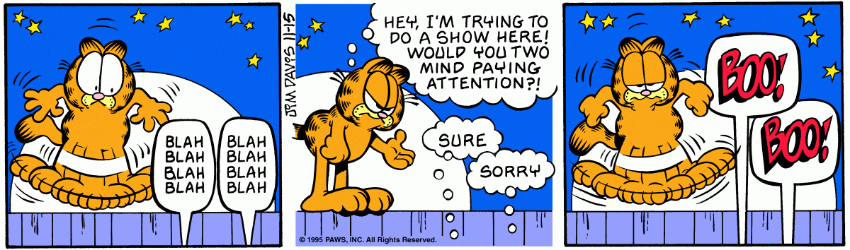 Garfield, November 15, 1995