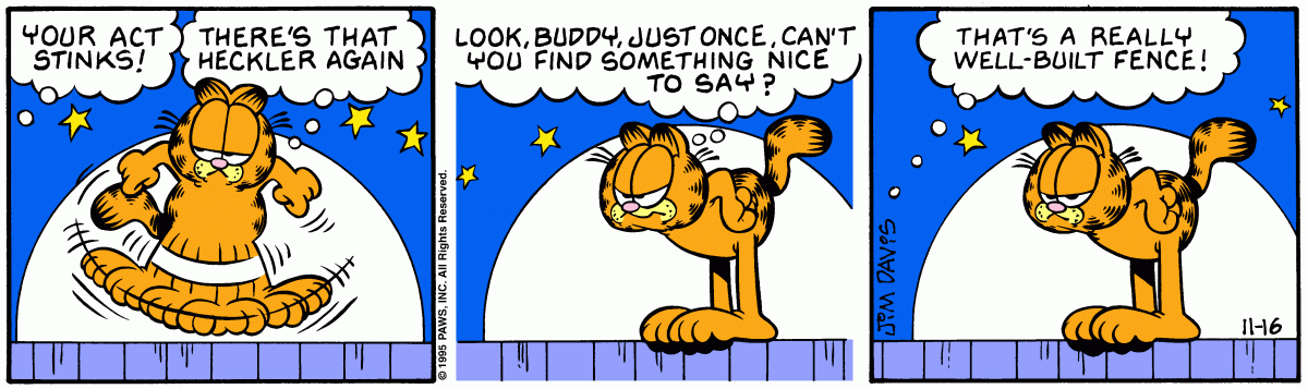 Garfield, November 16, 1995