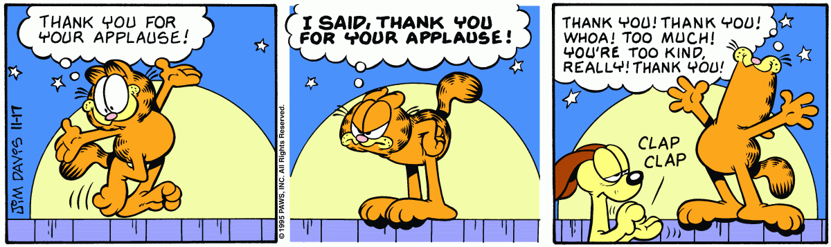 Garfield, November 17, 1995
