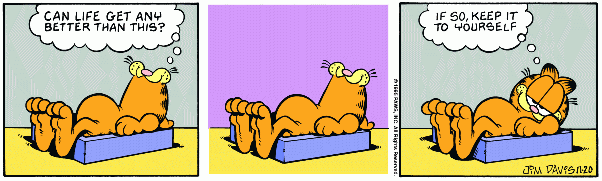 Garfield, November 20, 1995