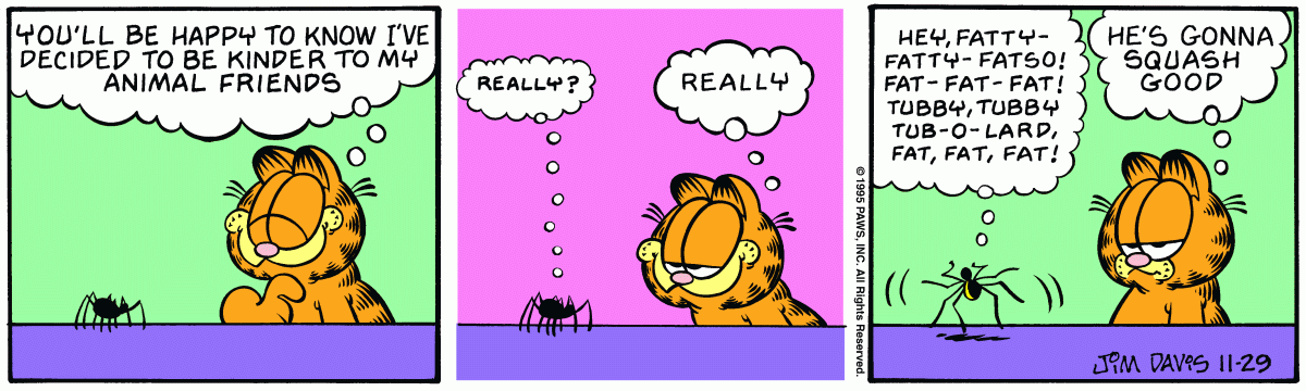 Garfield, November 29, 1995