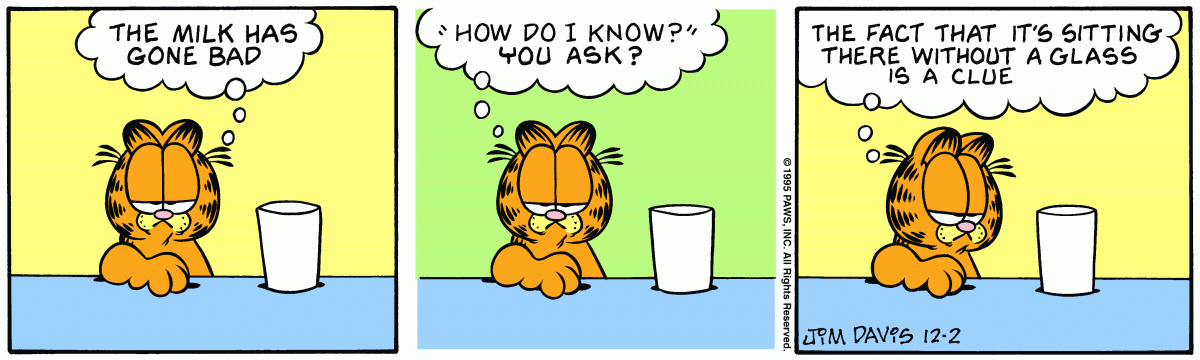 Garfield, December 2, 1995