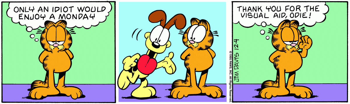 Garfield, December 4, 1995