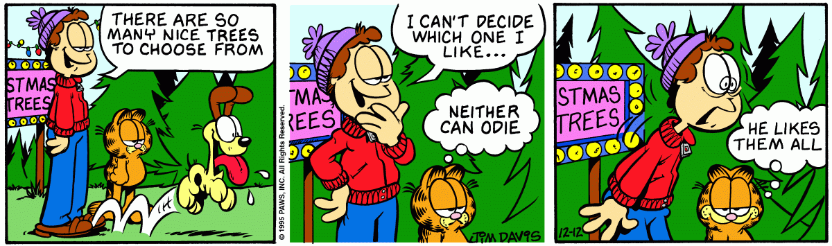 Garfield, December 12, 1995