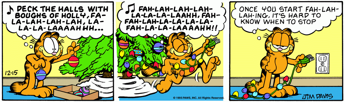 Garfield, December 15, 1995