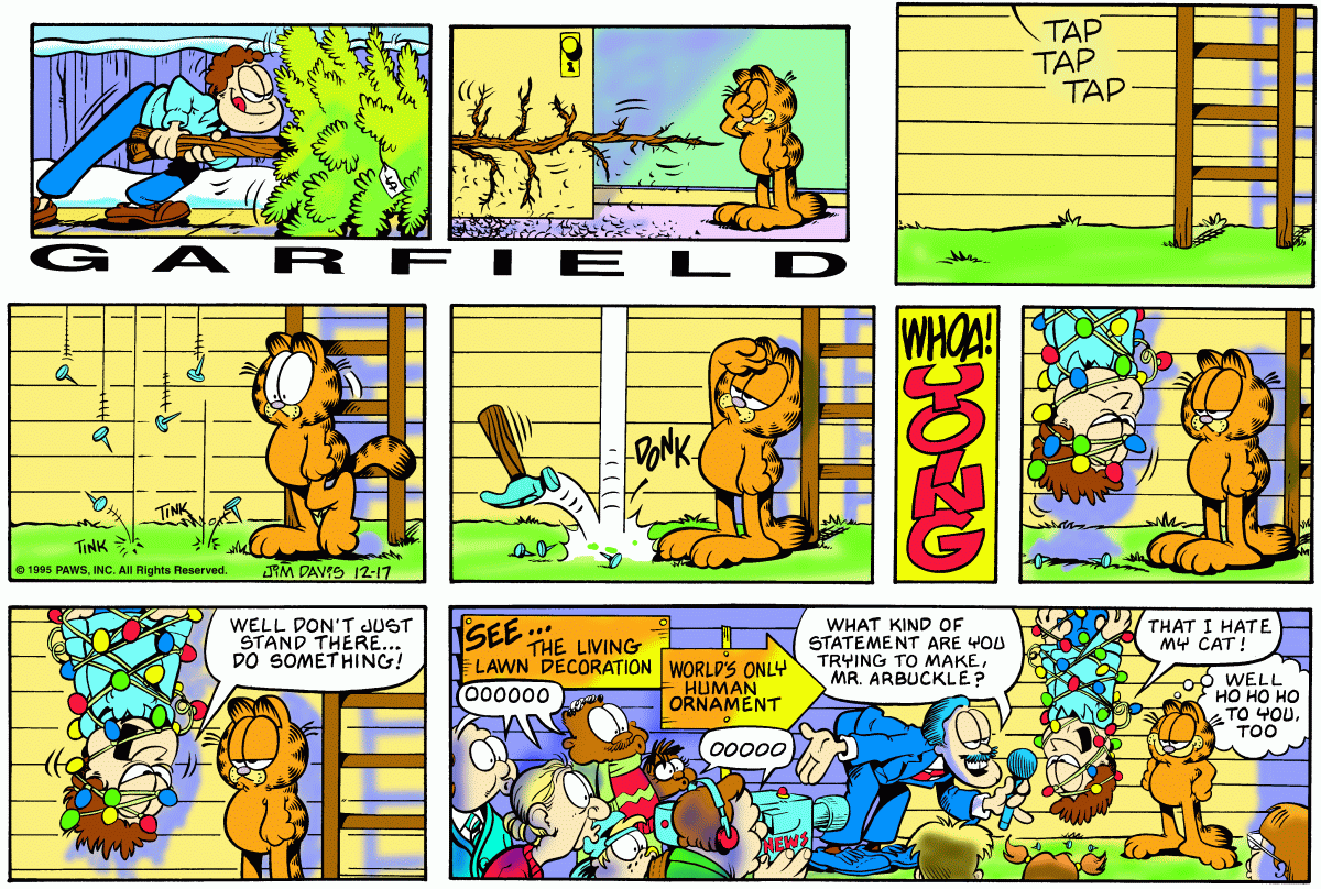 Garfield, December 17, 1995