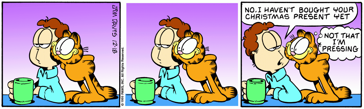 Garfield, December 18, 1995