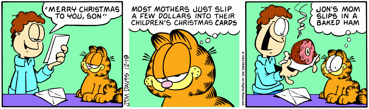 Garfield, December 19, 1995