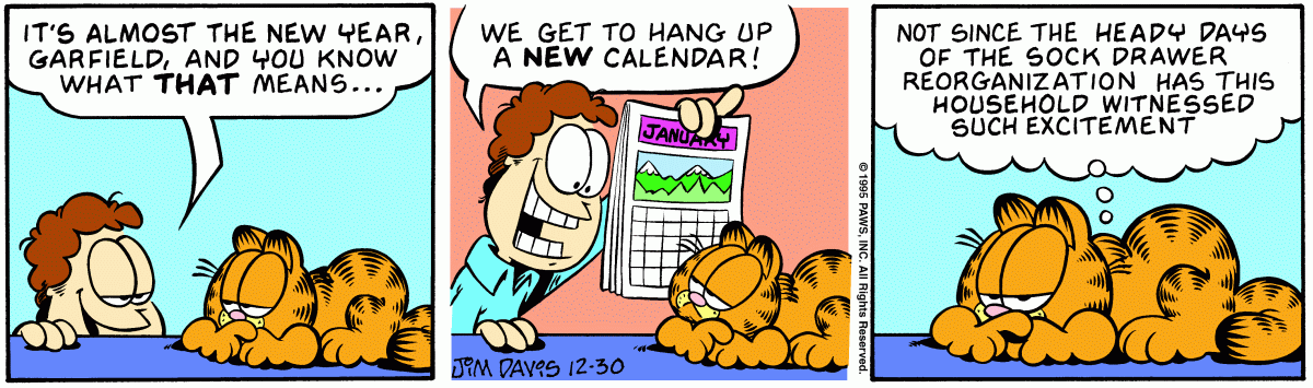 Garfield, December 30, 1995
