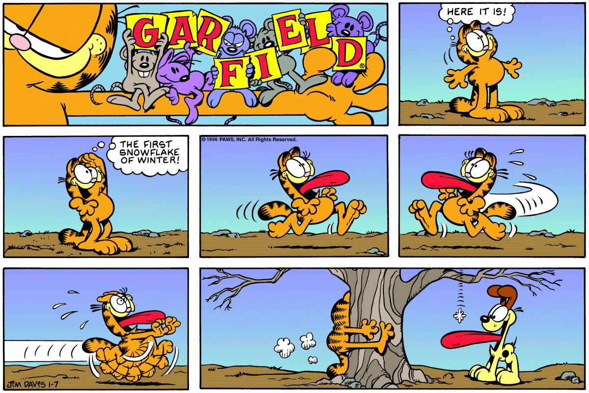 Garfield, January 7, 1996