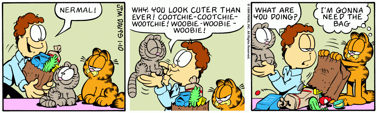 Garfield, January 10, 1996