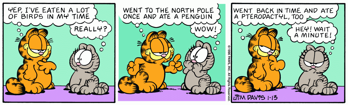 Garfield, January 13, 1996