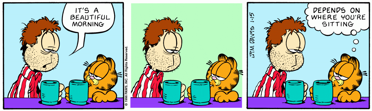 Garfield, January 15, 1996