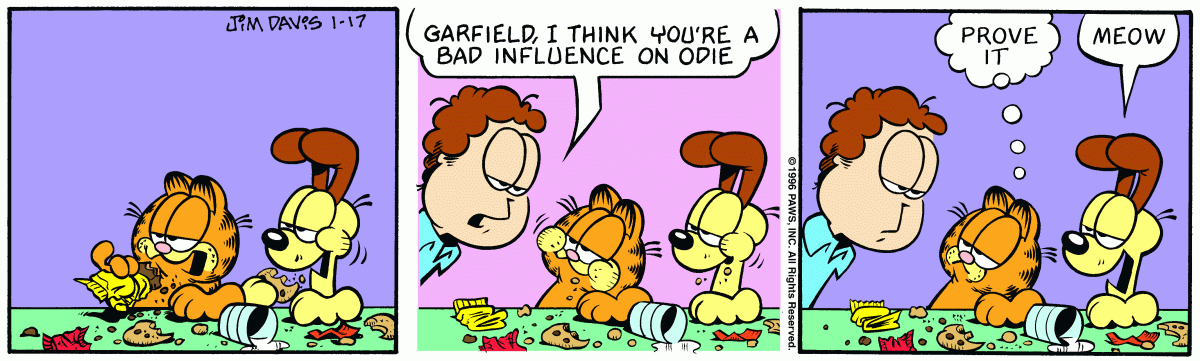 Garfield, January 17, 1996
