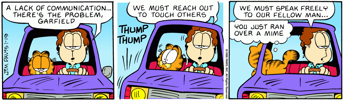 Garfield, January 19, 1996