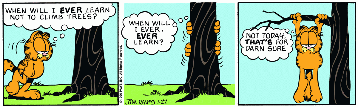 Garfield, January 22, 1996