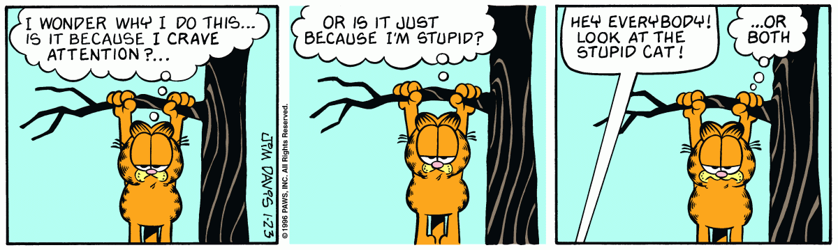 Garfield, January 23, 1996