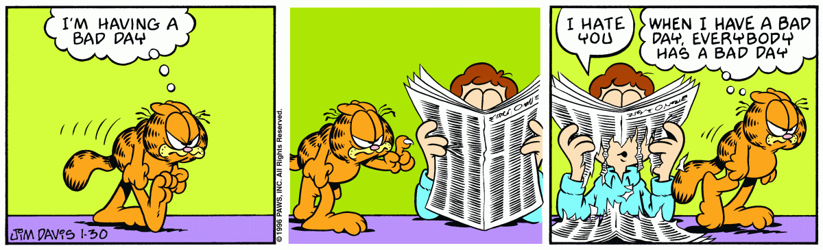 Garfield, January 30, 1996