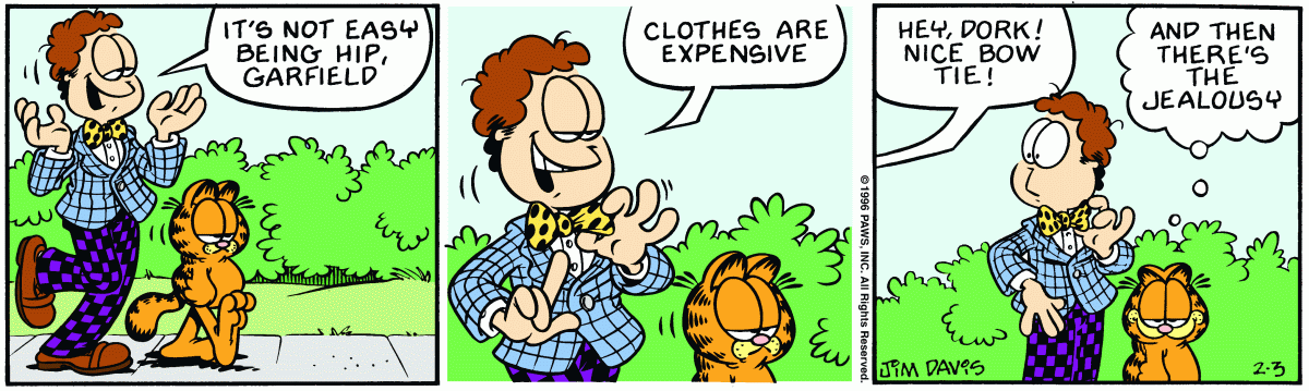 Garfield, February 3, 1996